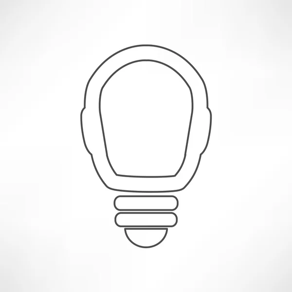 Pictogram van gloeilamp — Stockvector