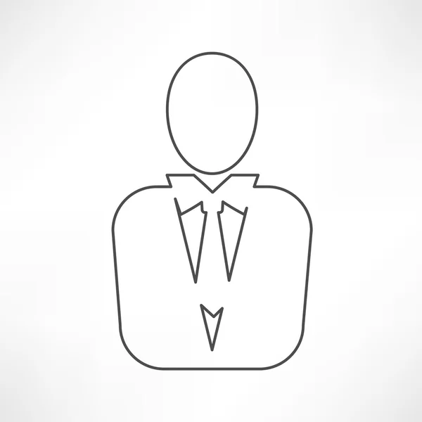 Pictogram voor man-manager — Stockvector