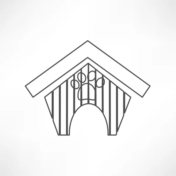 Dog house, animal, pet icon — Stock Vector