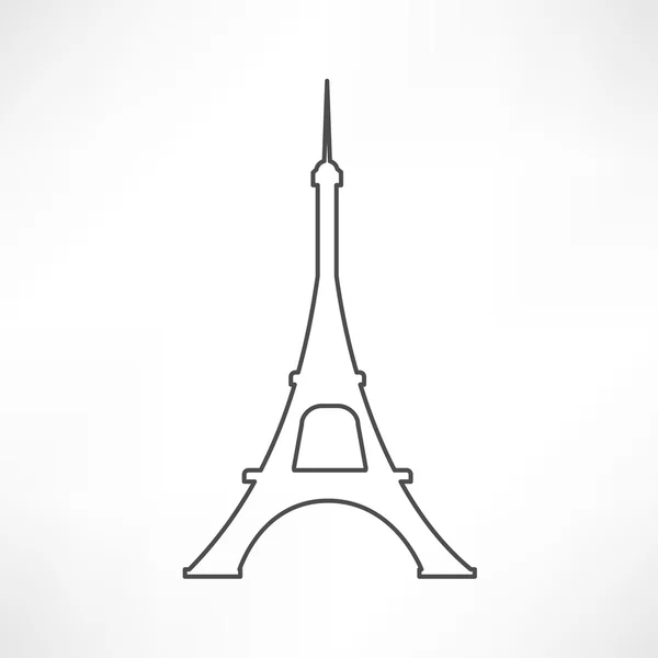 Ícone de Paris, Torre Eiffel — Vetor de Stock