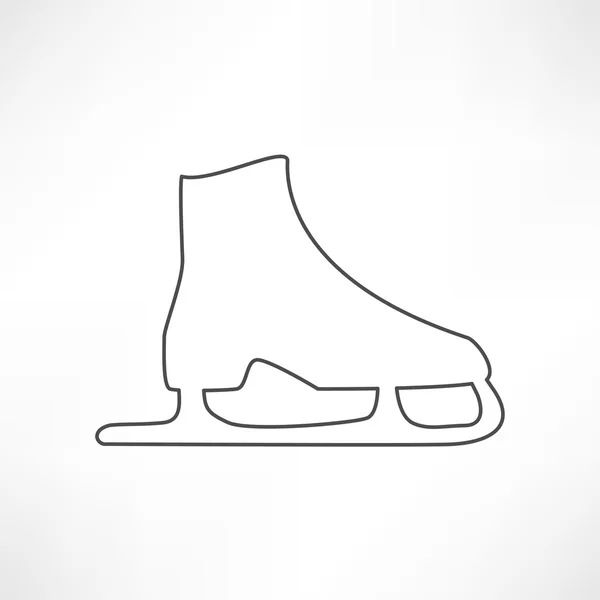 Icône de patin à glace, sport — Image vectorielle