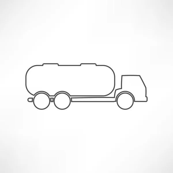 Icono de coche, camión, cisterna — Vector de stock