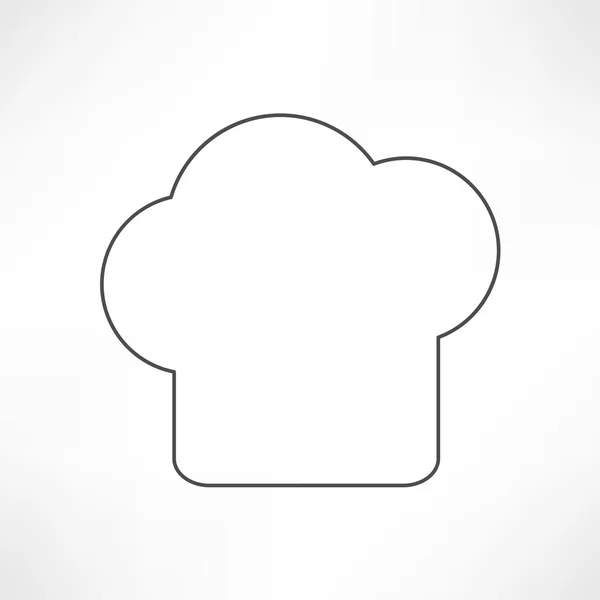 Ikone der Kochmütze, Kochen — Stockvektor