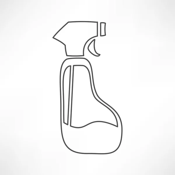 Spray pistool schonere pictogram — Stockvector