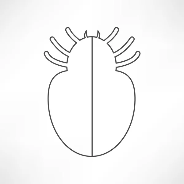 Pictogram van bug, insect — Stockvector