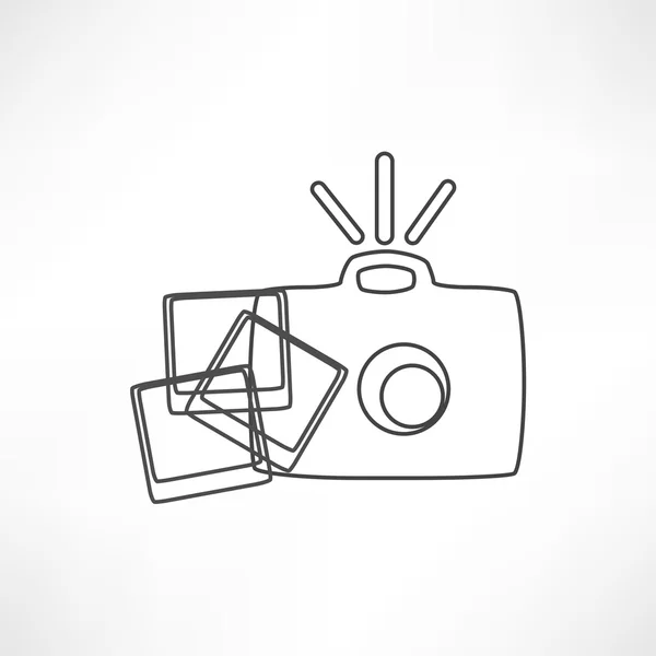 Kamera, Foto-Symbol — Stockvektor
