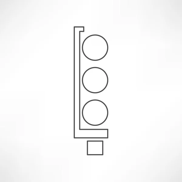 Ikonen för trafikljus — Stock vektor