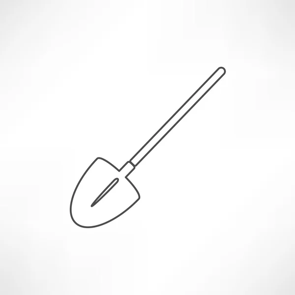 Садовая лопата, инструмент — стоковый вектор