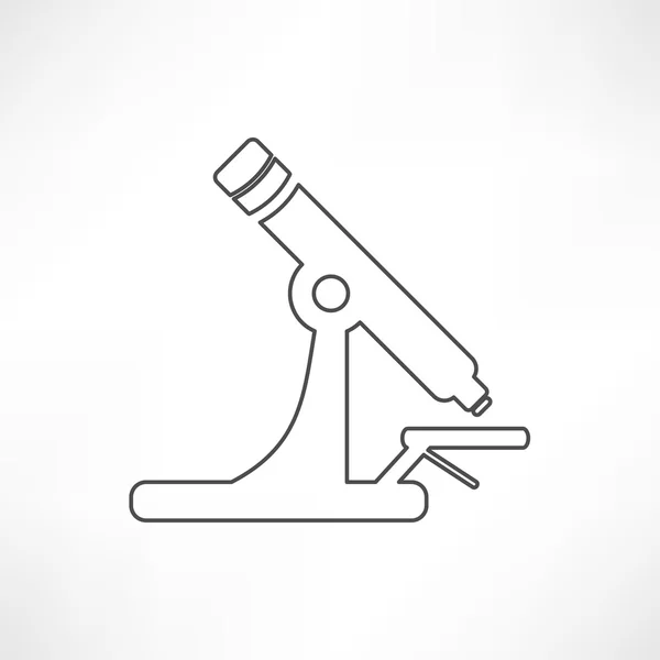 Mikroskop, nauka ikona — Wektor stockowy