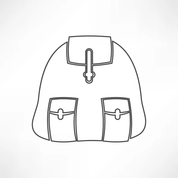 Mochila, ícone do saco — Vetor de Stock
