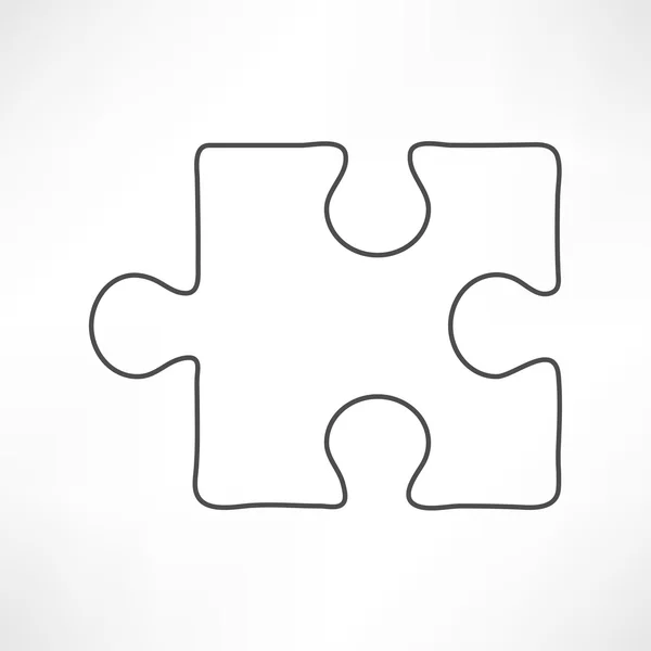 Jigsaw puzzle blank vector 2x2, four pieces — Stock Vector © binik1 ...