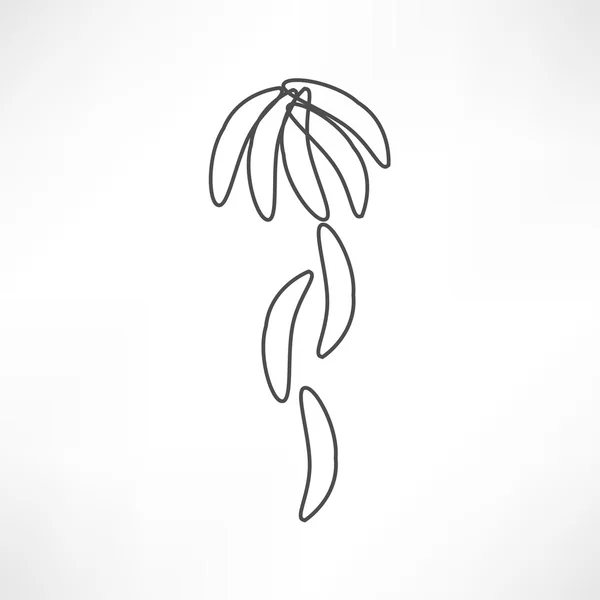 Bananenfrucht-Symbol — Stockvektor