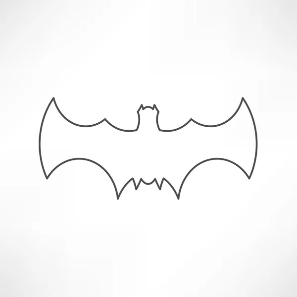 Ikona Bat, halloween — Stockový vektor