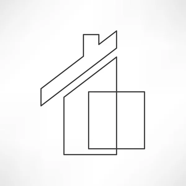 房子，家，房地产的图标 — 图库矢量图片