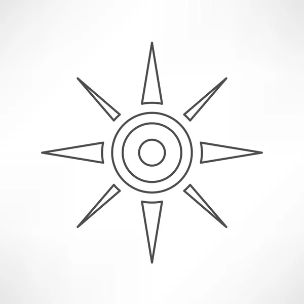 Symbol für Kompass, Reise — Stockvektor
