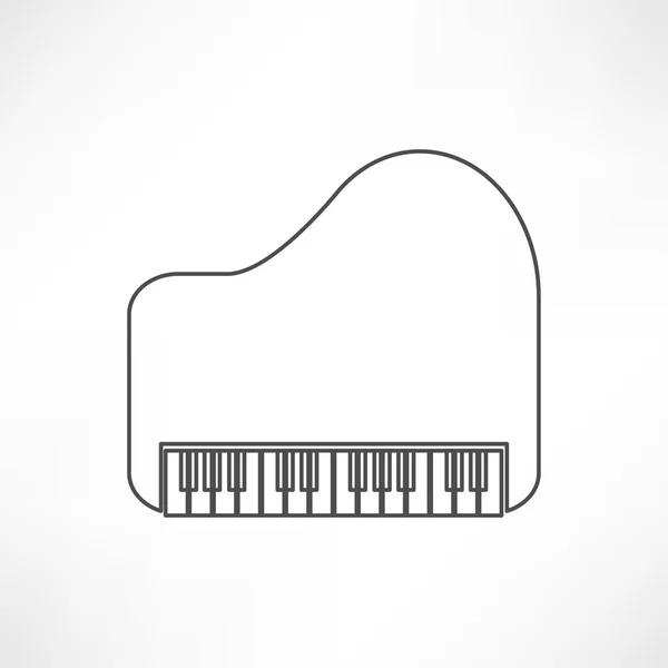 Piano, keyboard Icon — Stock Vector