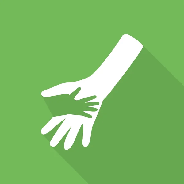 Caring hands, help icon — Stock Vector