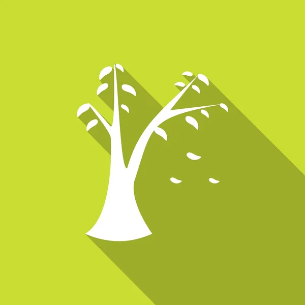 Icona di foglie d'albero, natura — Vettoriale Stock