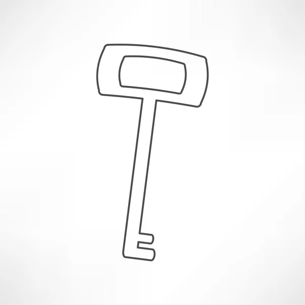Ikone des Vintage-Schlüssels — Stockvektor