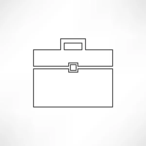 Bolso, icono del maletín — Archivo Imágenes Vectoriales