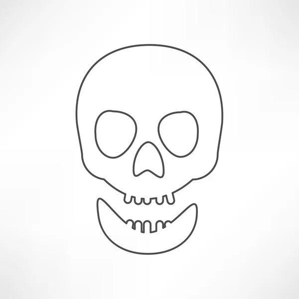 頭蓋骨、海賊のアイコン — ストックベクタ