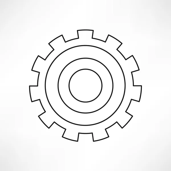 Gears, technische, mechanische pictogram — Stockvector