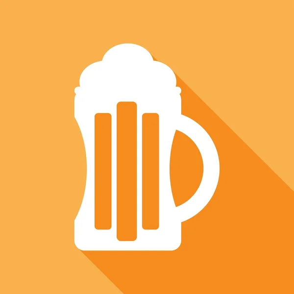 Bier, drinken pictogram, pub — Stockvector