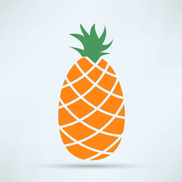 Icono de la fruta de piña — Vector de stock