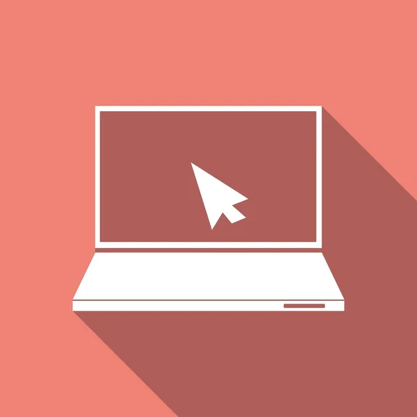 Laptop, laptop pictogram — Stockvector
