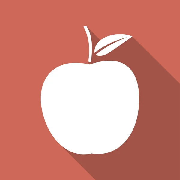 Manzana, fruta, comida Icono — Archivo Imágenes Vectoriales