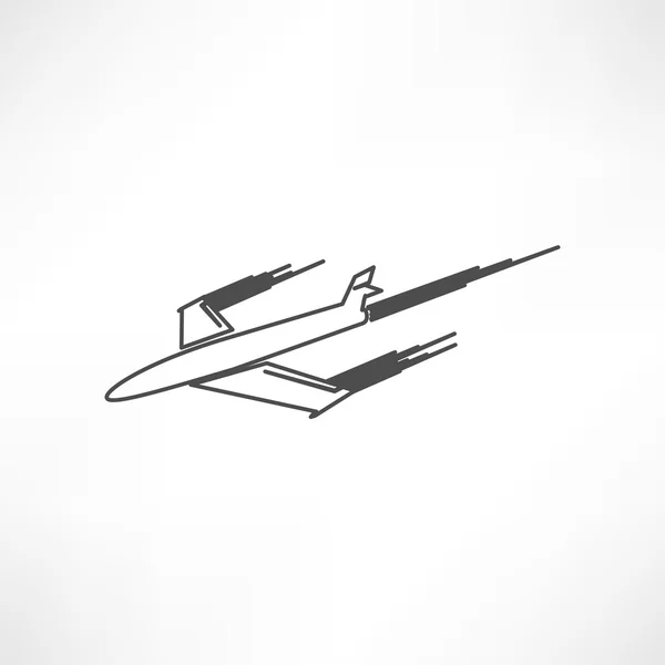 Icône d'avion, voyage — Image vectorielle