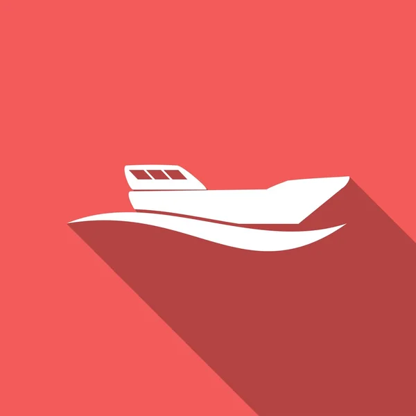 Икона яхты, лодки, путешествия — стоковый вектор