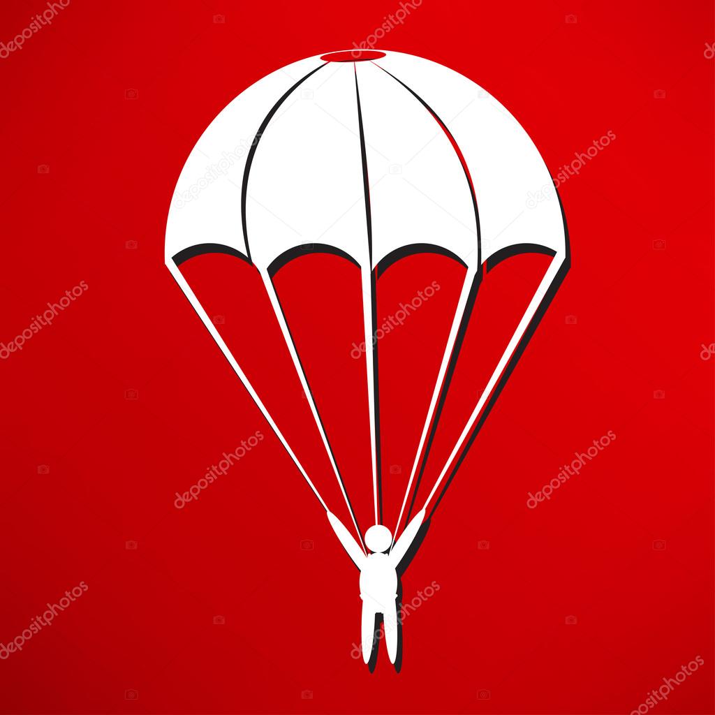 Icon of Parachute, paratrooper