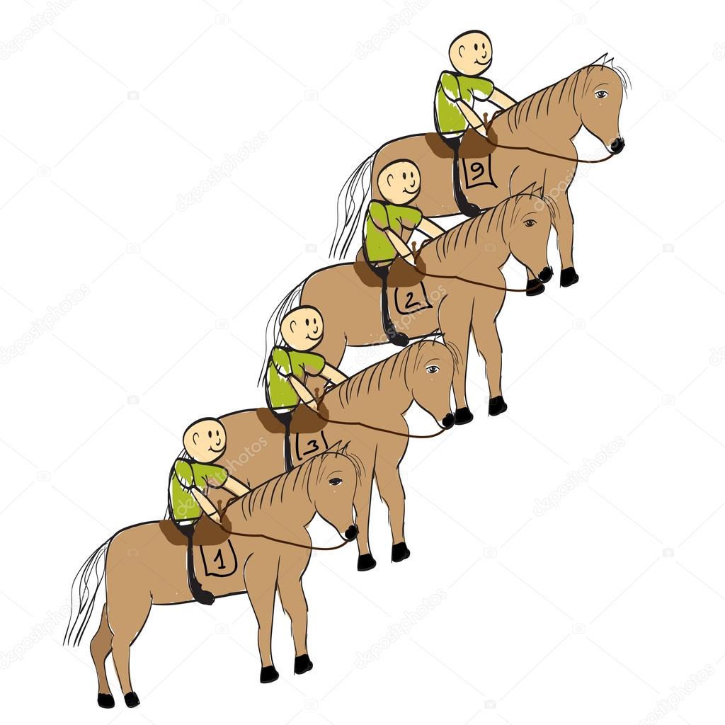 men Cowboys on horses