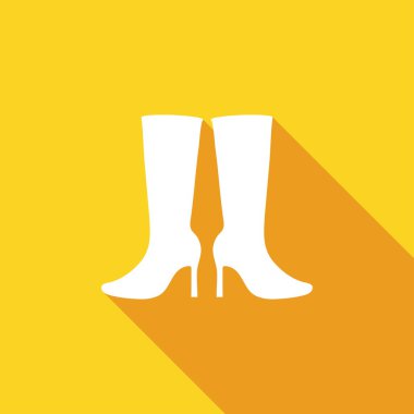 Kadın çizmeleri simgesi