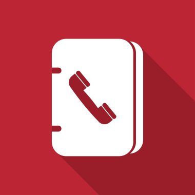 Telefon, iletişim kitap simgesi