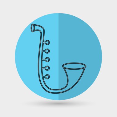 Saksafon, müzik aleti simgesi