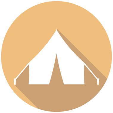 Kamp, çadır, seyahat simgesi