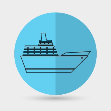 Gemi, cruise, simge seyahat