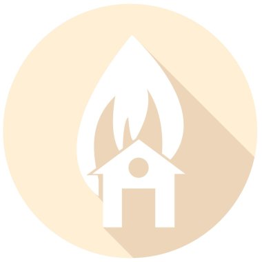 Yangın uyarı, sigorta simgesi