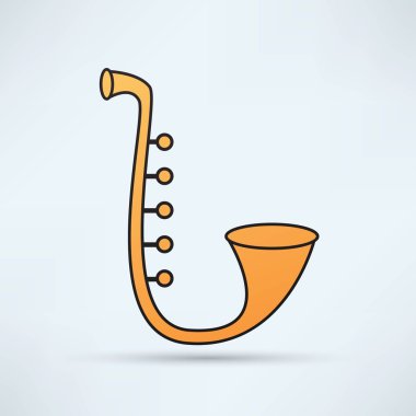 Saksafon, müzik aleti simgesi