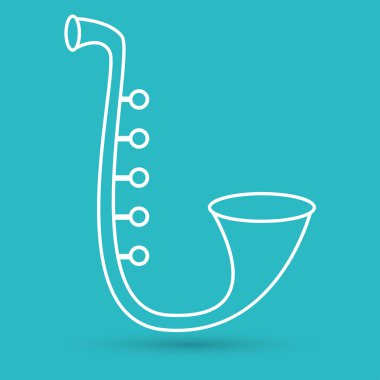 Saksafon, müzik aleti simgesi