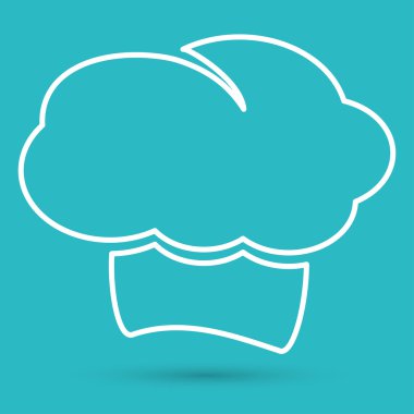 Simge chef şapka, yemek