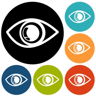 Göz, vizyon Icons set