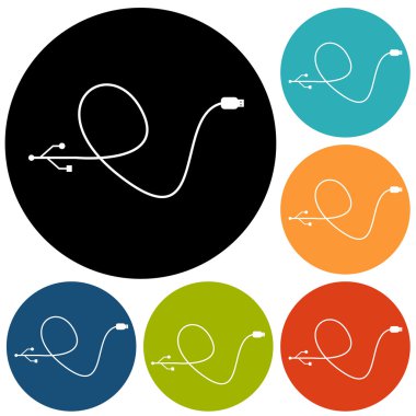 Bilgisayar kablosu, usb simgeler