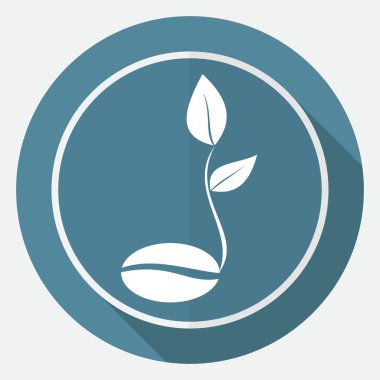 kahve çekirdeği fide simgesiyle