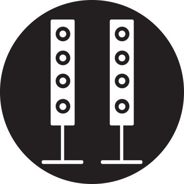 hoparlörler, subwoofer, ses simgesini