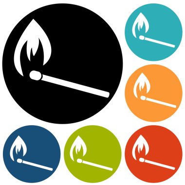 Ateş, maç, simgeleri yan