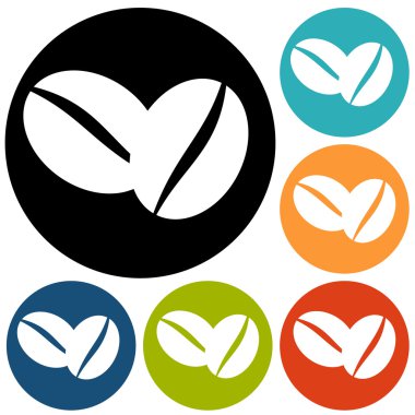 Kahve çekirdekleri simgeleri