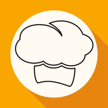 Simge chef şapka, yemek